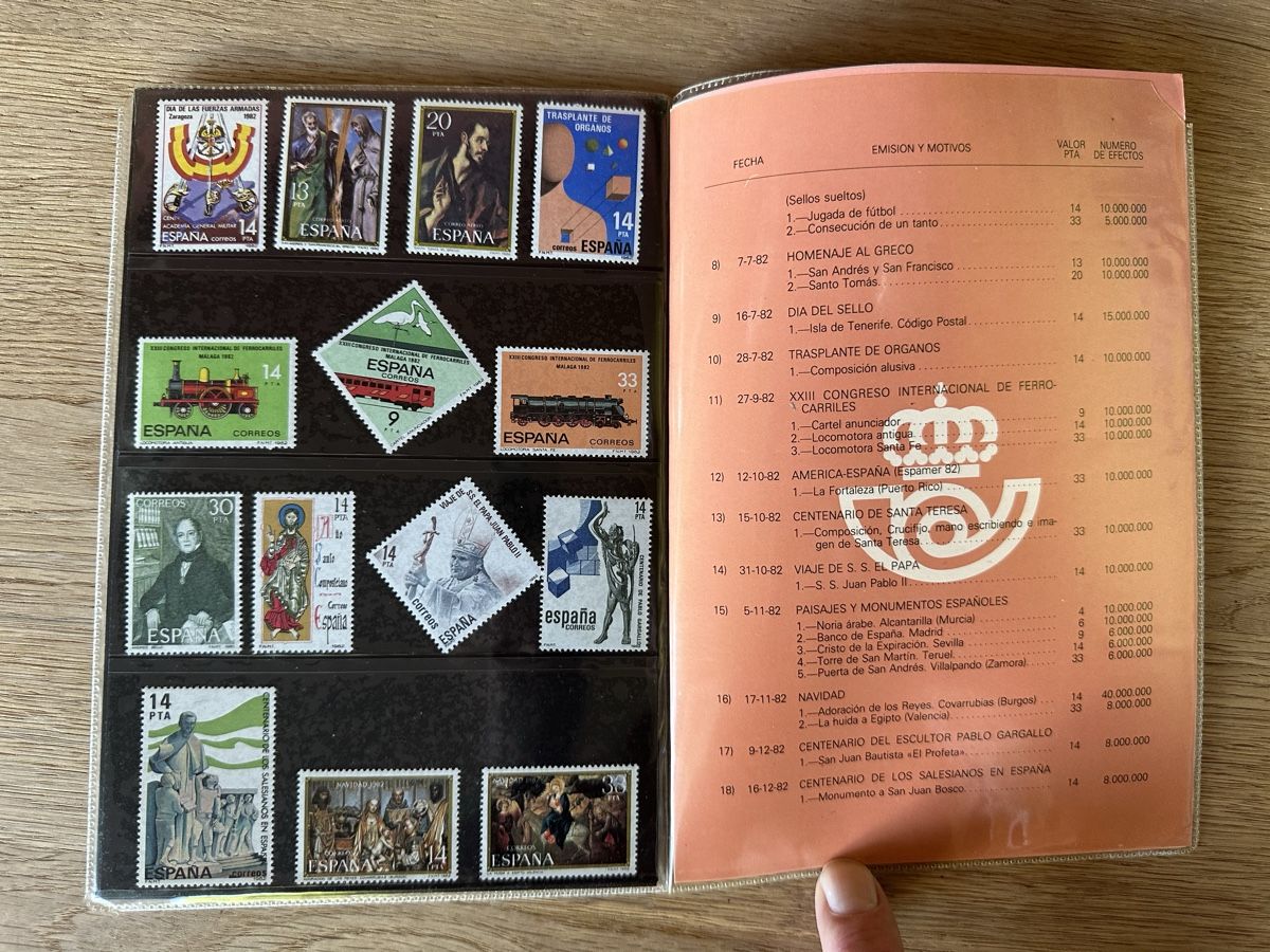 Tutti i francobolli: Spanien - Jahresserie 1982 ** – Usato da Schmitten / FR venduto da Samsara169 3