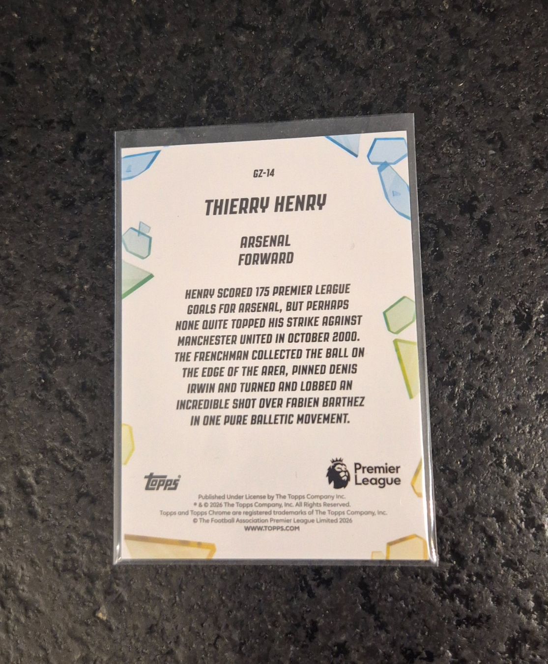 Topps Carte collezionabili: Thierry Henry - Arsenal - Topps – Nuovo (secondo la descrizione) da Burg AG venduto da Danoe 1