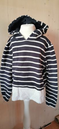 Gestreifter Hoodie, Kapuzenpullover, Gr. 134/140