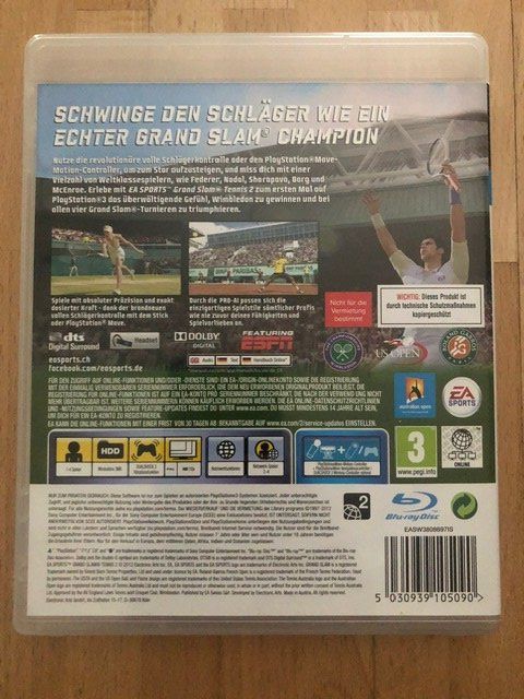 Giochi: Grand Slam Tennis 2 - PS 3 – Usato da Nussbaumen AG venduto da Pika-Shop 1