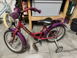 16 Zoll Kinderfahrrad My Dream Pink Lila mit Stützräder