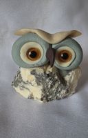 Eule Figur Naturstein Handgemacht und jedes einzigartig