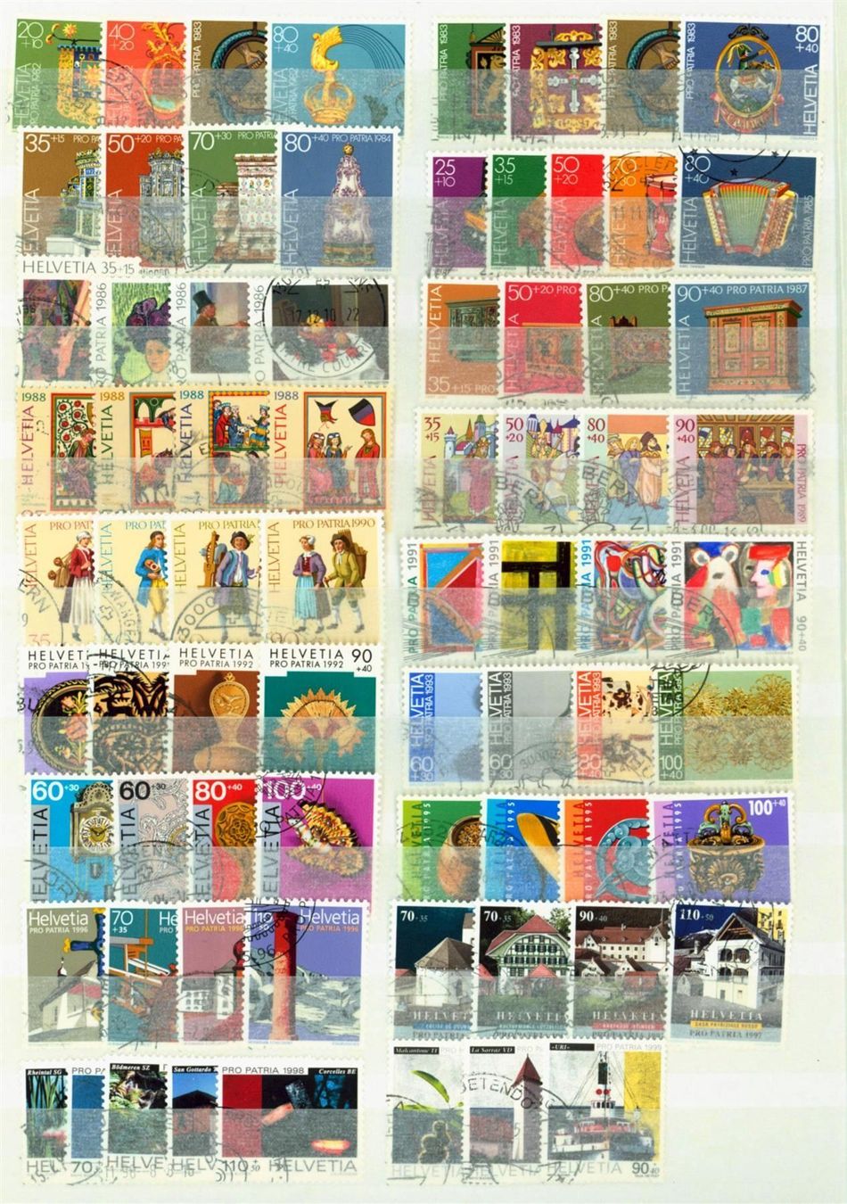 Alle Briefmarken: Pro Patria SAMMLUNG gest. bis 2004 + Vierer (PP960) – Gebraucht aus Seuzach von Harri19 3