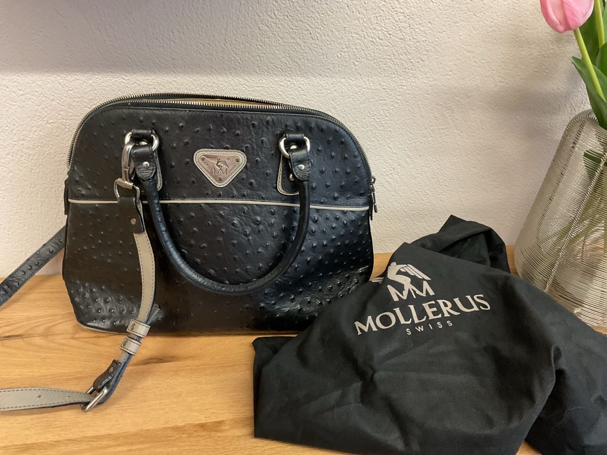Maison Mollerus Borse da donna: Wunderschöne Maison Mollerus Tasche aus Strausenleder – Nuovo (secondo la descrizione) da Galgenen venduto da Schwantli 1