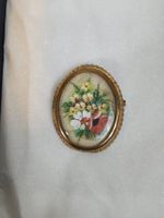 Handbemalte Vintage‑Brosche