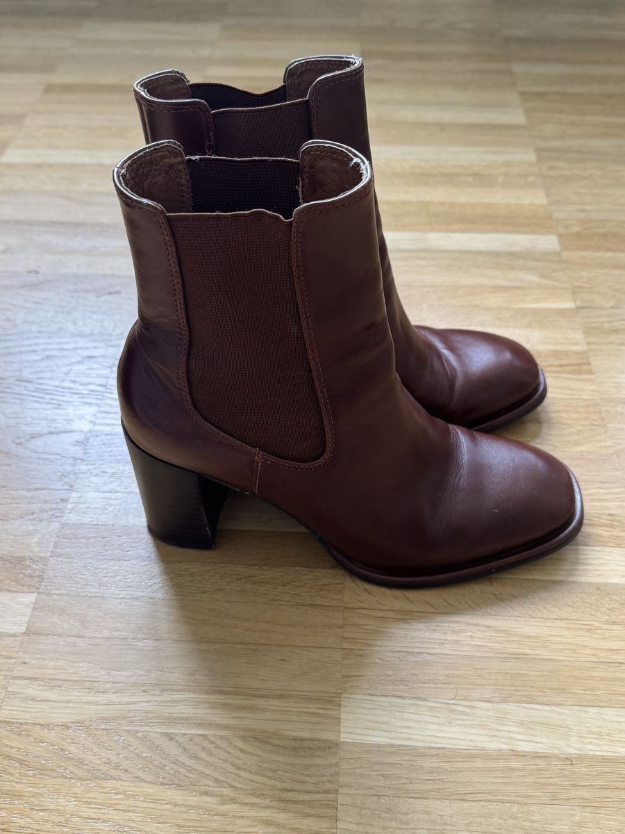 Scarpe da donna: Bottines Minelli en cuir marron, taille 38 – Nuovo (secondo la descrizione) da Meyrin venduto da mai_pl7s 1