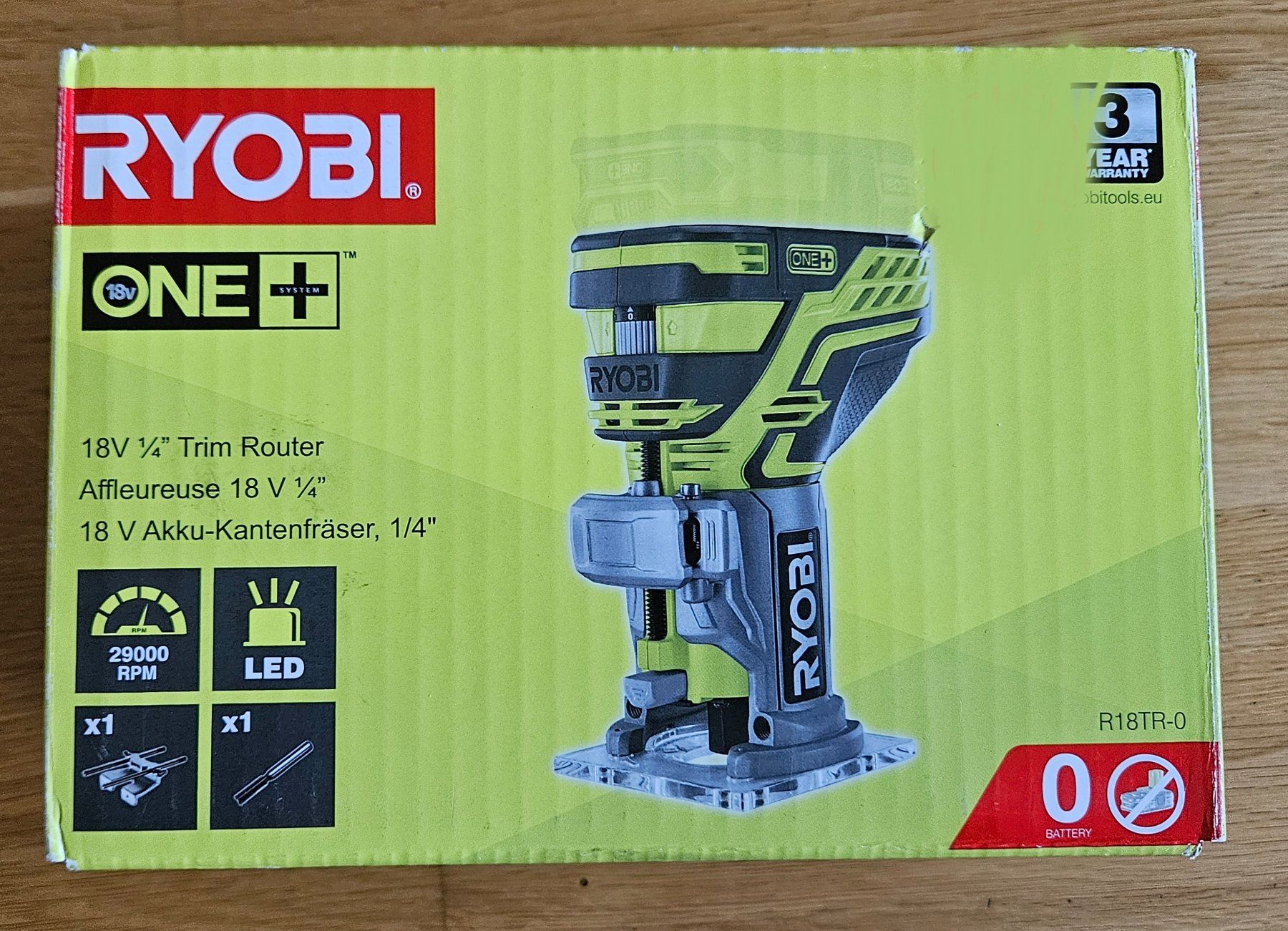 Ryobi Alle Werkzeuge: Ryobi Kantenfräser 6mm 18v – Neu (gemäss Beschreibung) aus Greifensee von Tatau_Batterien