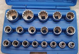 Nuss-Rätschen-Satz 1/2" 19teilig, 8 - 32mm