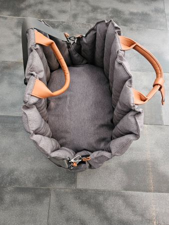 Hunde-Reisetasche grau