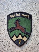*** Badge Bat Inf mont 7 (schwarz) mit klett ***
