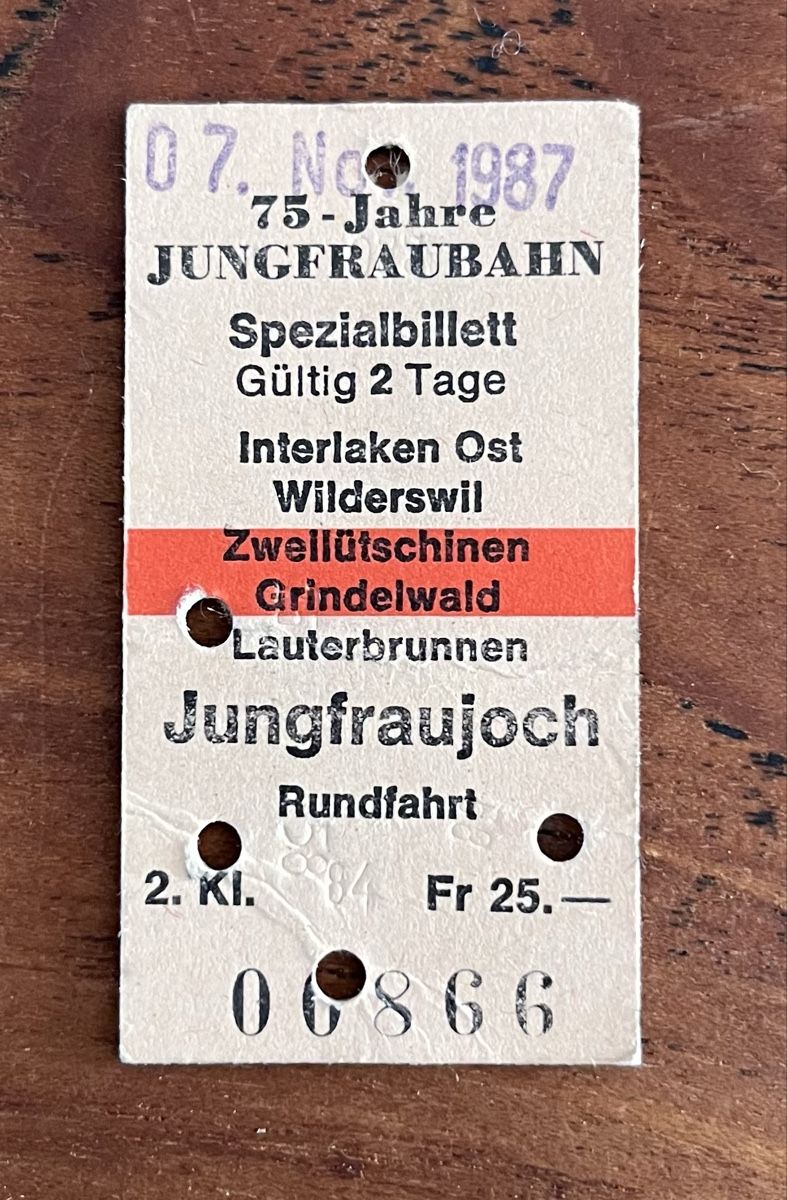 Tickets: Nostalgie Bahnbillett – Gebraucht aus Steffisburg von cobra_1111