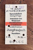 Nostalgie Bahnbillett