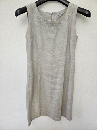 Sommerkleid aus Leinen Gr. 40, grau
