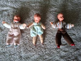 Sehr altes Puppenstuben-Biegepüppchen von Caco