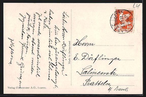 Cartoline postali: Hasle /LU, Gesamtansicht mit Schimberg – Usato da Berlin venduto da bartko-reher 1