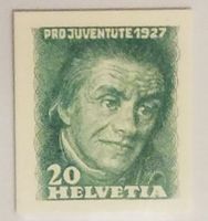 MA362) J43 P2, Abart Probedruck Pestalozzi sehr selten