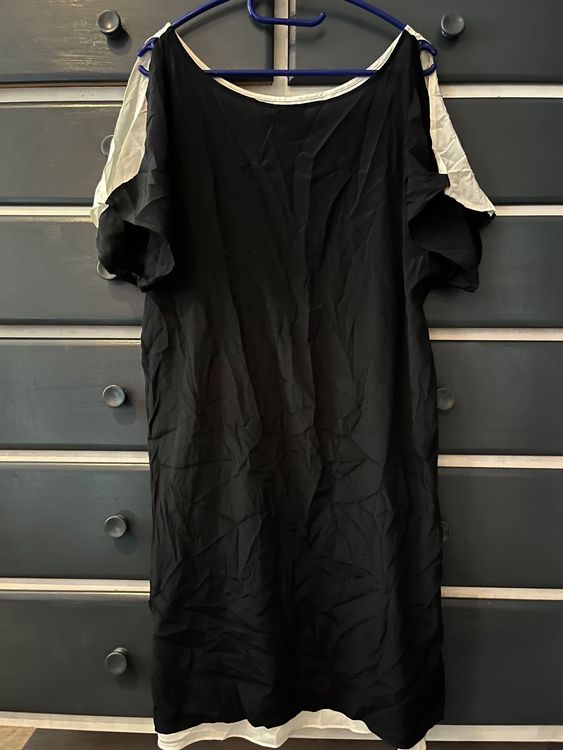 DKNY Vestiti: Sommerliches Kleid in Schwarz und Weiss, Gr.M – Usato da Zürich venduto da kay12325 2
