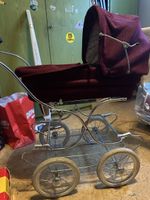 Kinderwagen Lila Cord Vintage Zustand