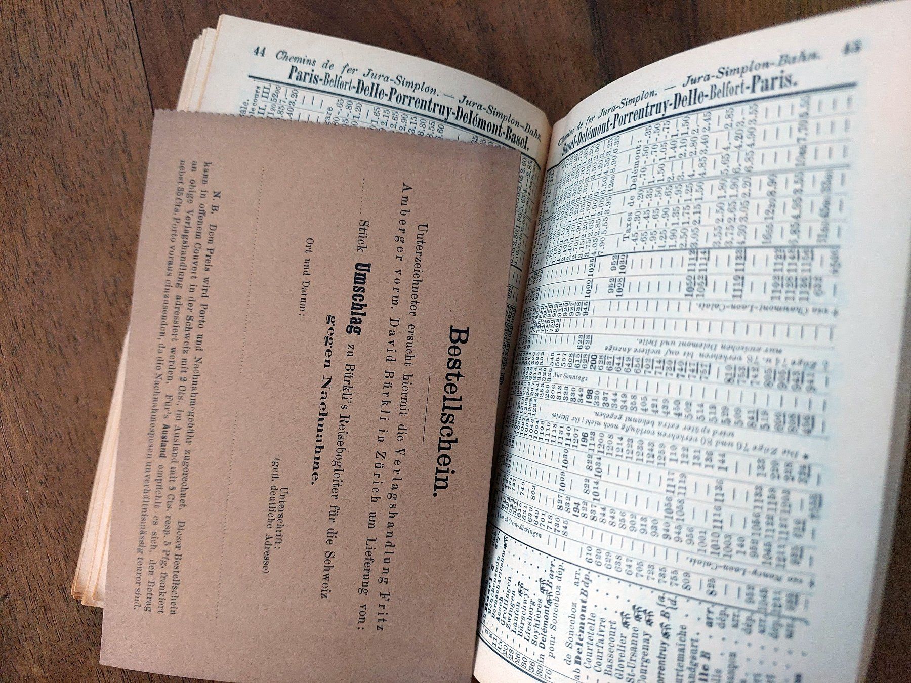 Livres: David Bürkli - Kursbuch Schweiz - 1891/92 – D'occasion à Schönenwerd par Steidi 4