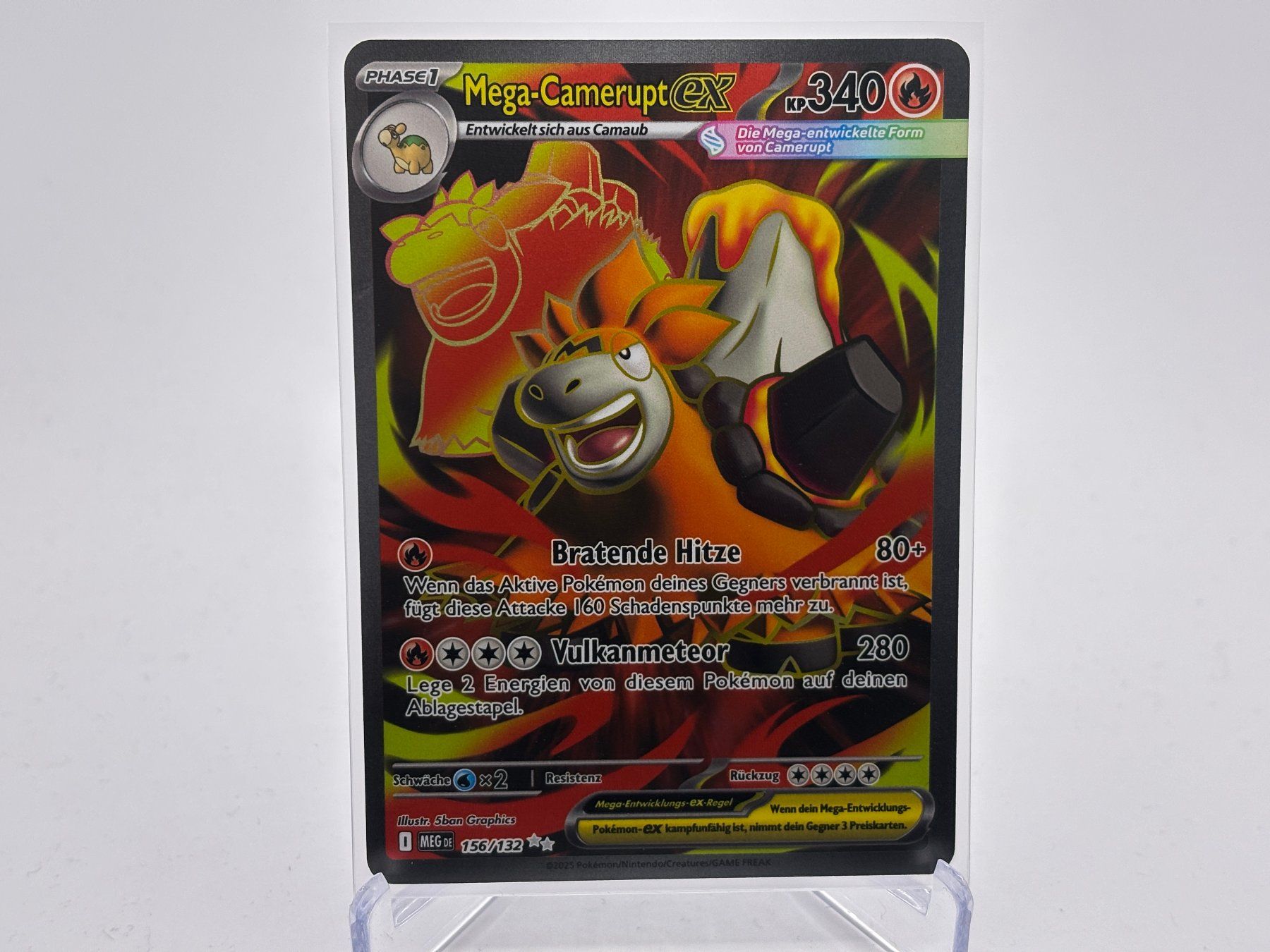 Pokémon Carte collezionabili: Mega-Entwicklung - Mega Camerupt ex  (MEG 156) - DE – Nuovo (secondo la descrizione) da Allschwil venduto da Bullach