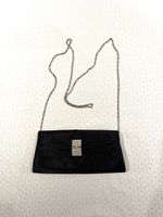 Sac à main noir élégant avec strass