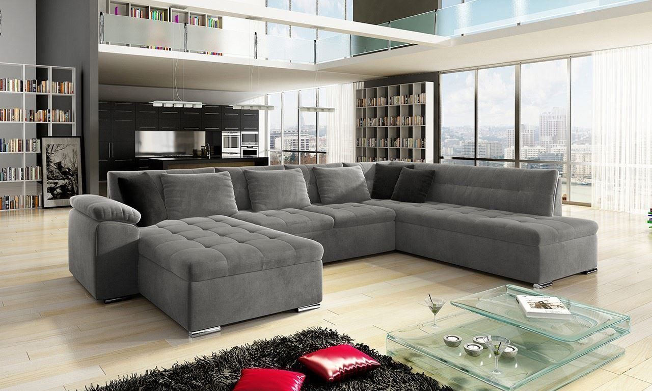 Divani: Wohnlandschaft Sofa Rechts mit Bettkasten + Schlaffunktion – Nuovo e nell'imballaggio originale da Wallenwil venduto da toesstal-vertrieb