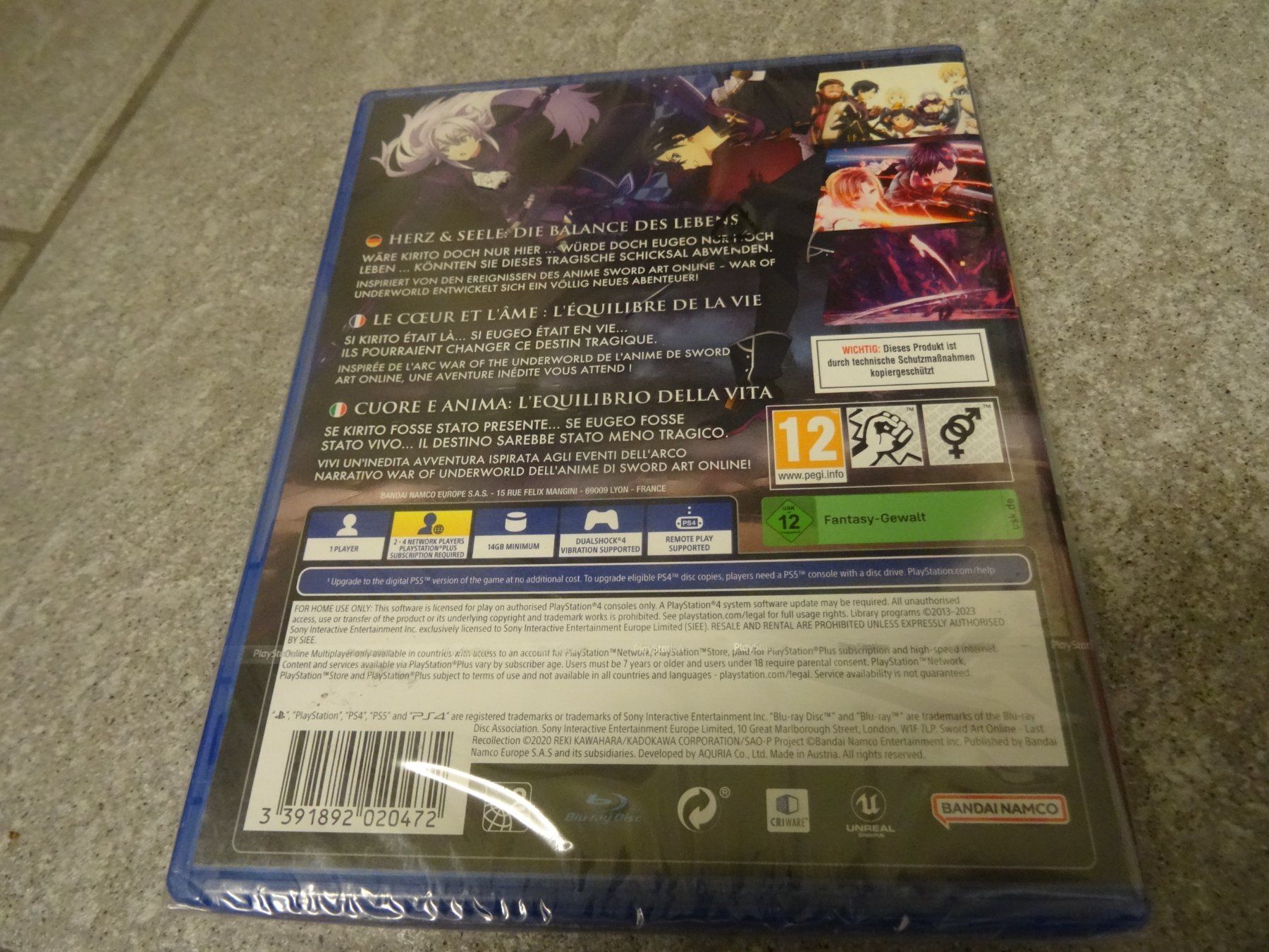 Sony Spiele: Sword Art Online - Last Recollection PS4 NEUWARE – Neu und originalverpackt aus Olten von Disc-Ausverkauf 1