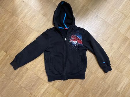 Schwarze Puma Jacke mit Kapuze, Gr. 134-140,Top Zustand!