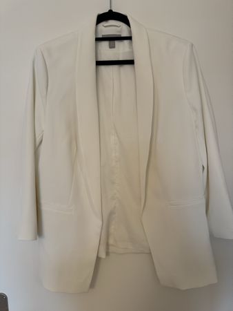 H&M Damen Blazer in Weiss, Grösse 44