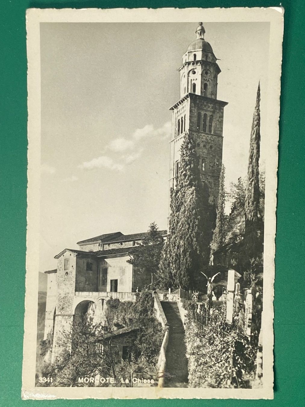 Ansichtskarten: Morcote, la Chiesa – Gebraucht aus Steg VS von _vinci_