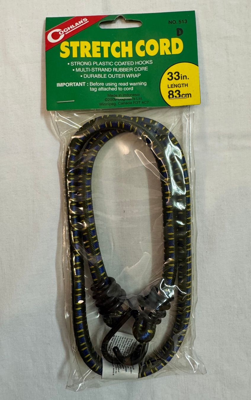 Seile: Universal-Gepäckspanner / Spanngummi / Gummizug 83cm – Neu und originalverpackt aus Wil SG von Midaco