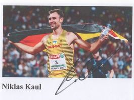 Autogrammfoto von Leichtathlet Niklas Kaul D