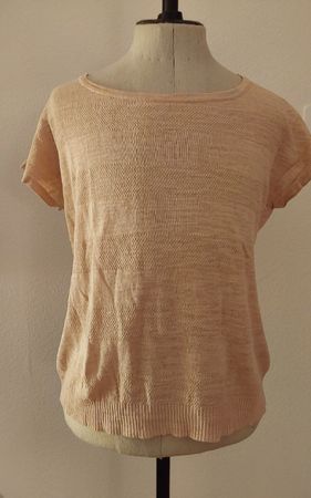 Pullover bric a brac nude M mit Leinen