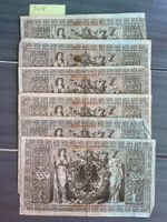 6 Noten 1000 Mark Reichsbahnnote, 1910