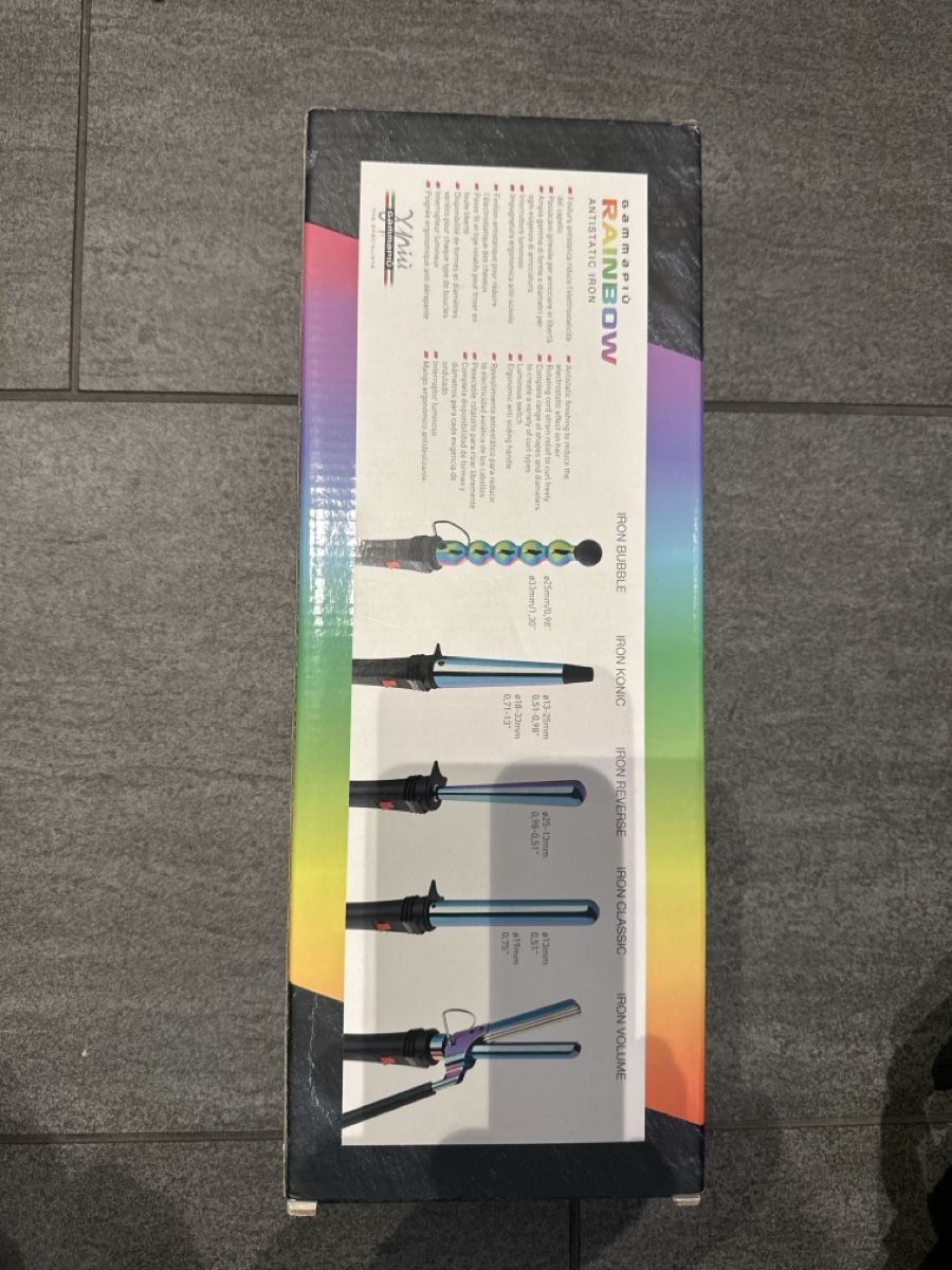 Lockenstäbe & Haarglätter: Gammapiu Rainbow Lockenstab neu mit Zubehoer – Neu und originalverpackt aus Neuenhof von Rocadee 1