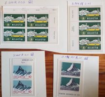 Lot von 4 Abarten alle beschriftet  postfrisch hoher Kt.