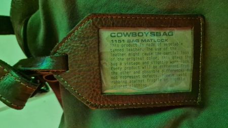 Cowboysbag Tasche aus Leder und Canvas
