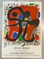 Plakat 1971 original Joan Miro Galerie Berggruen Le Lezard