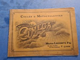 OMEGA  CYCLES&MOTOCYCLETTES PRE-WAR  BROCHURE