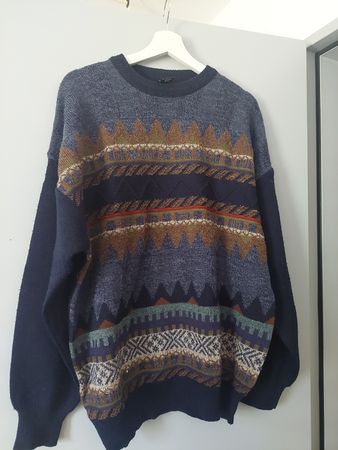 Herren Pullover C&A Muster mehrfarbig Grösse L gebraucht