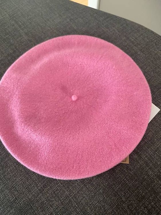 Schwarz-grüne Baskenmütze Aus Wolle - Lässiger Herbst & Winter Hut