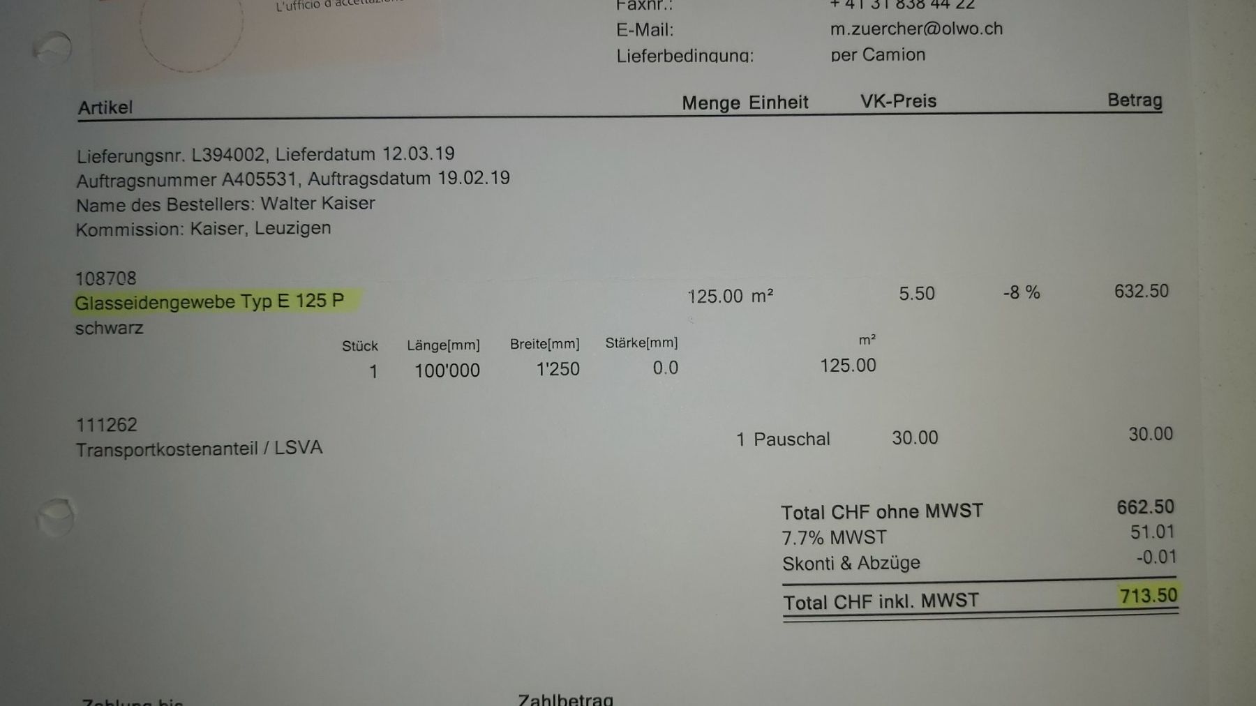 Lackretusche & Schutzfolien: Glasseidengewebe E125P für Lärmschutzwand – Neu (gemäss Beschreibung) aus Leuzigen von kweb53 8