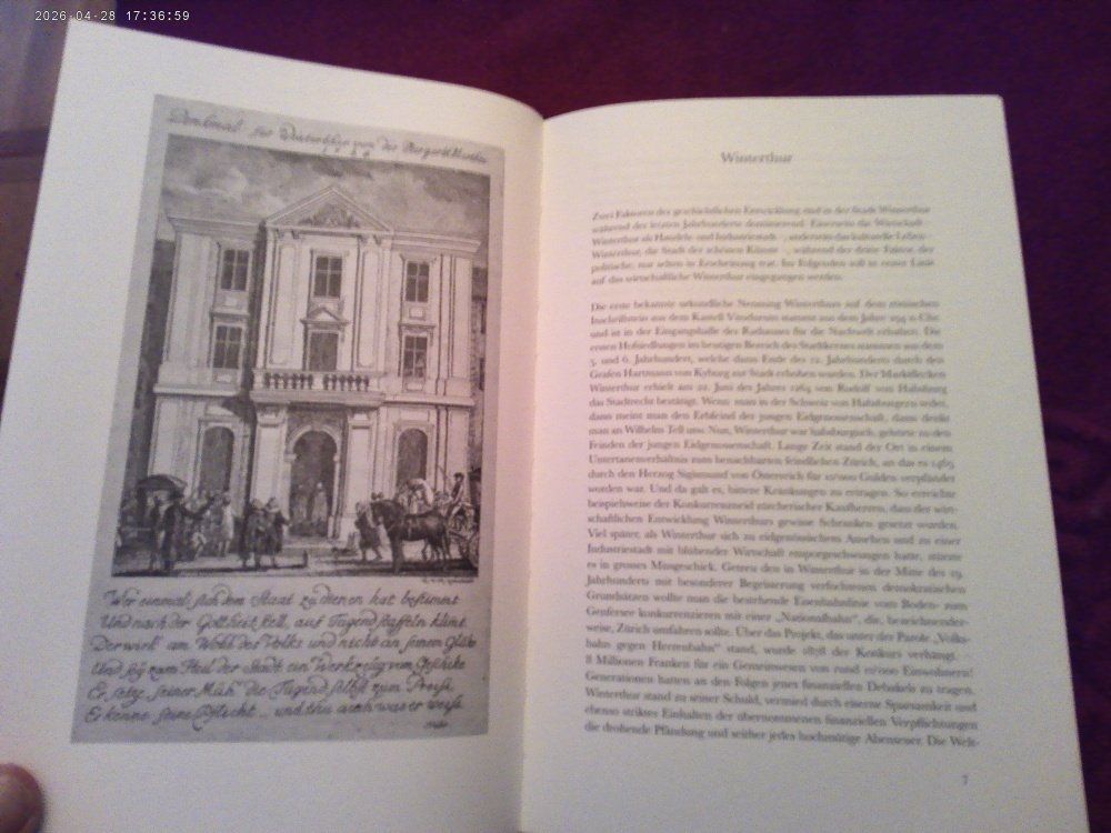 Libri: Urs Widmer - Gesprochenes Winterthur - Erstausgabe! – Usato da Volketswil venduto da nemo2000 2