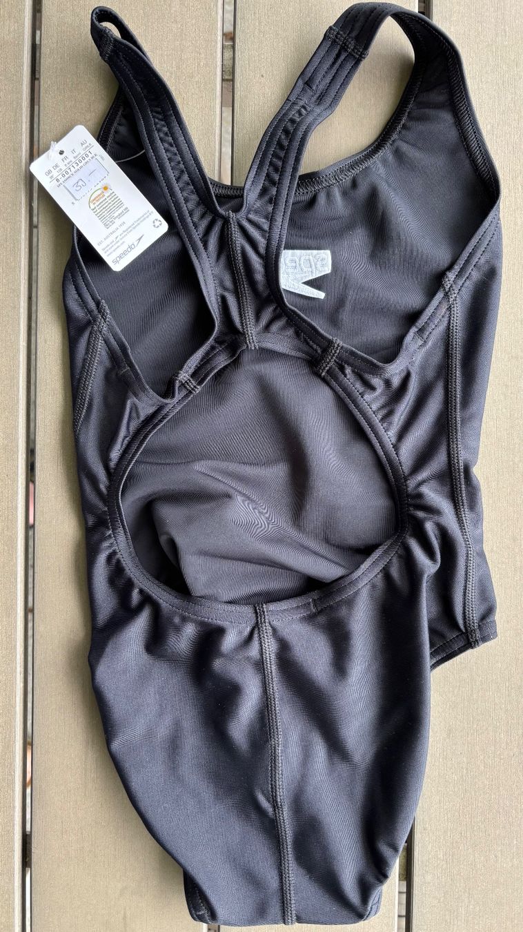 Speedo Costumi da bagno & Bikini: Badekleid Speedo Mädchen, Gr. 128, schwarz mit Logoprint – Nuovo e nell'imballaggio originale da Ebnat-Kappel venduto da Molton 3