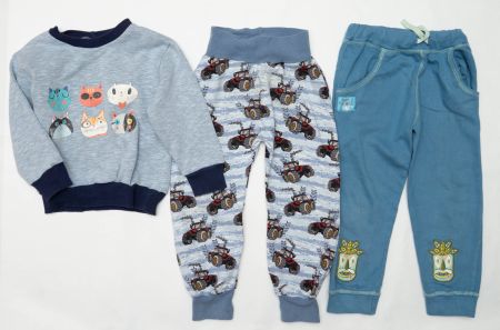 Winter/Fleece Pullover & 2x Hosen Gr.92- 98 / 2-3 Jahre