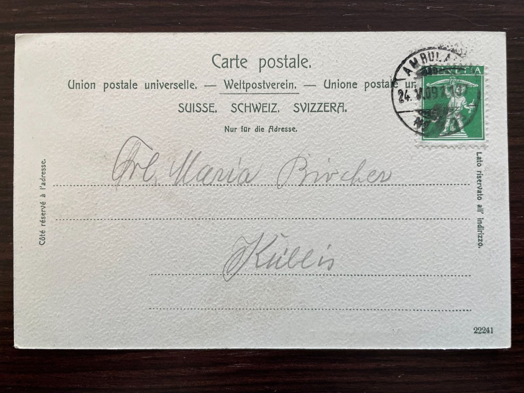 Cartoline postali: LUZERN Hotel Rütli, der Speisesaal, 2 Ansichtskarten – Usato da Wald ZH venduto da TLILEF 2