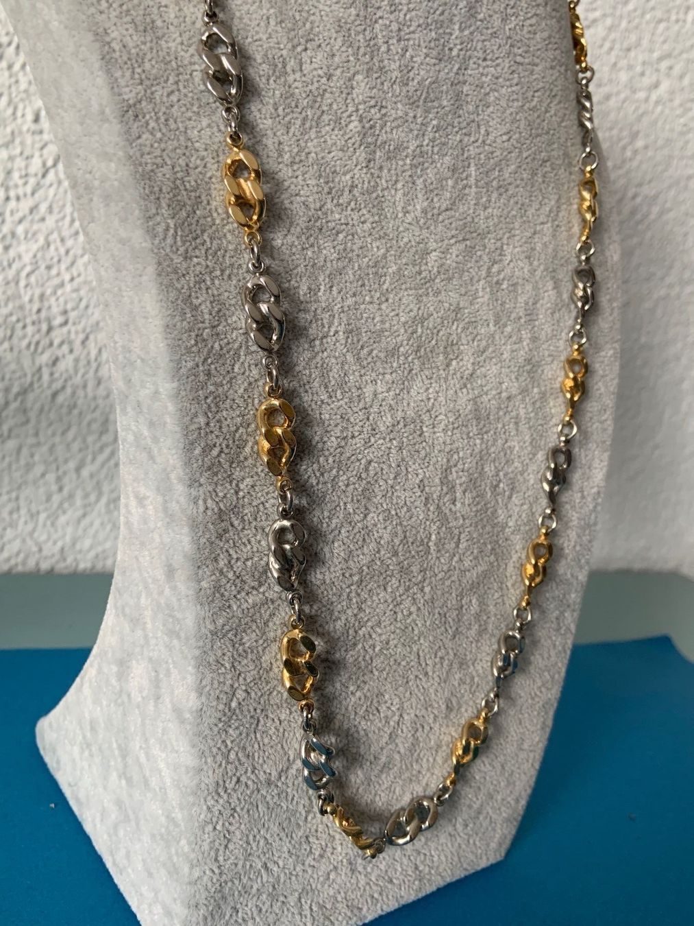 Catenine: Panzerkette goldig/metall 75 cm lang – Usato da Laufen venduto da belleskulptur 6