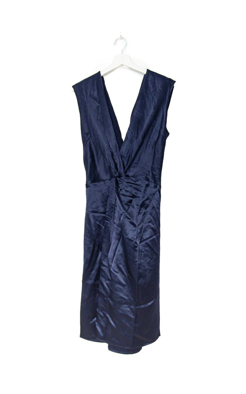 Kleider: Sid Neigum Twist Front Hammered Satin Dress - Gr. S – Neu und originalverpackt aus Illnau von Monkky 1
