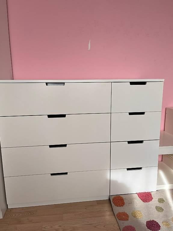 Cassettiere: Commode IKEA NORDLI blanche  8 tiroirs – Usato da Colombier VD venduto da Sophie_M.