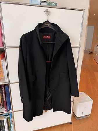 Schwarzer Max Mara Mantel (Gr. 38)